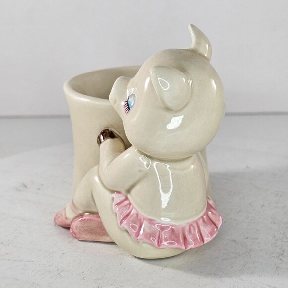 Josef Originals Ballerina Pig Trinket Dish Figurine - Picture 6 of 10